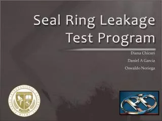 Seal Ring Leakage Test Program