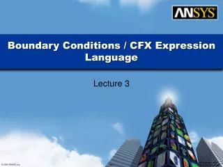 Boundary Conditions / CFX Expression Language