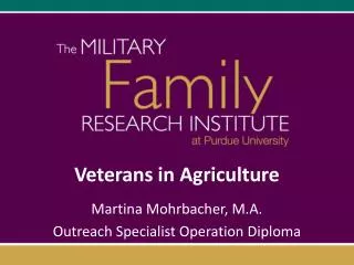 Veterans in Agriculture