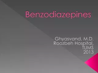 Benzodiazepines