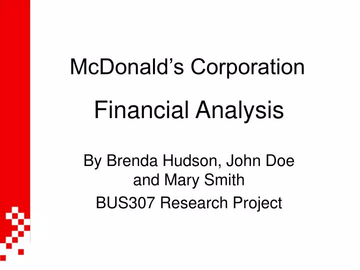 mcdonald s corporation