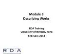 Understanding Work Descriptions in RDA: Key Differences from AACR2 - slide 1