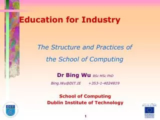 Education for Industry