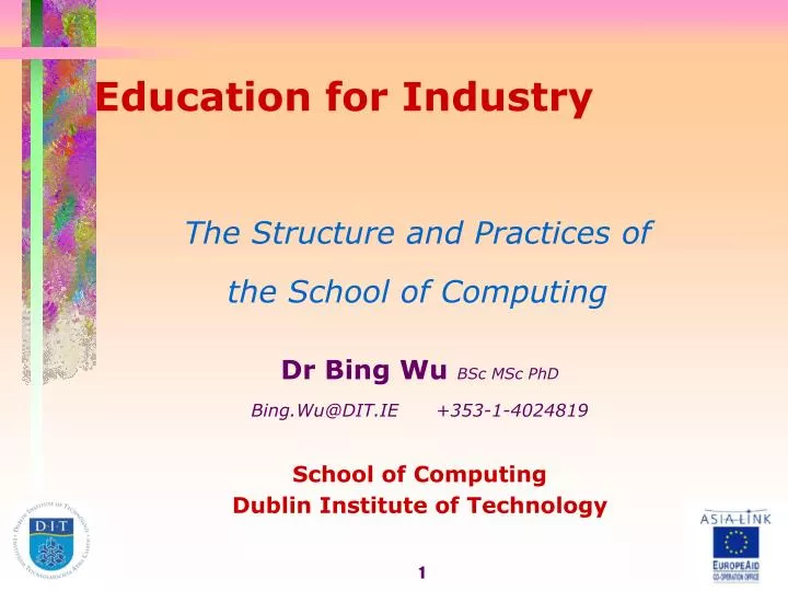 education for industry