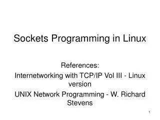 sockets programming in linux