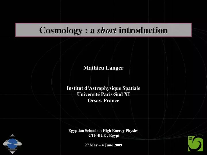 cosmology a short introduction
