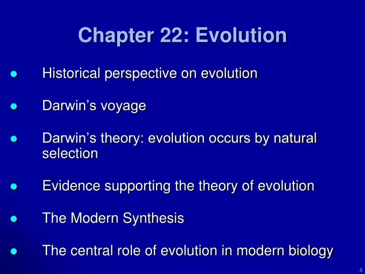chapter 22 evolution