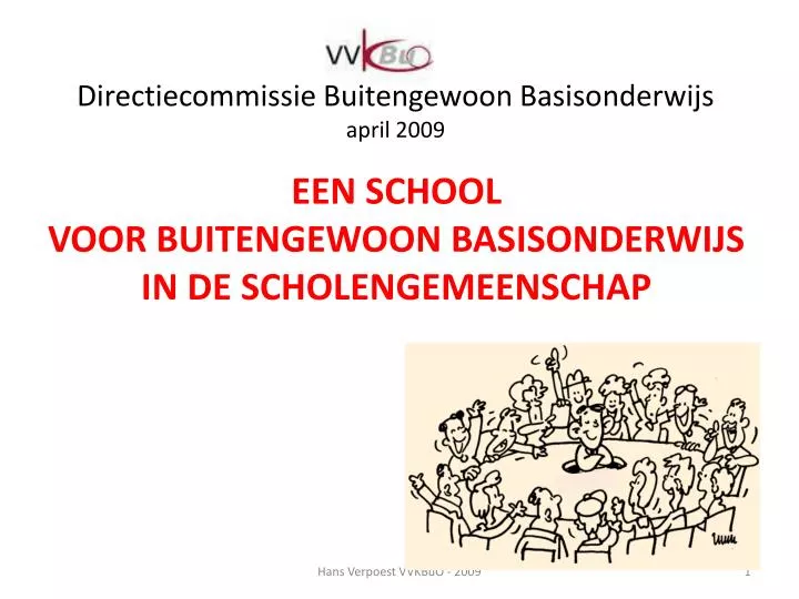 directiecommissie buitengewoon basisonderwijs april 2009