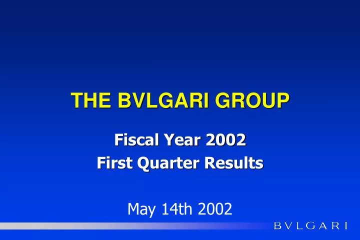 the bvlgari group