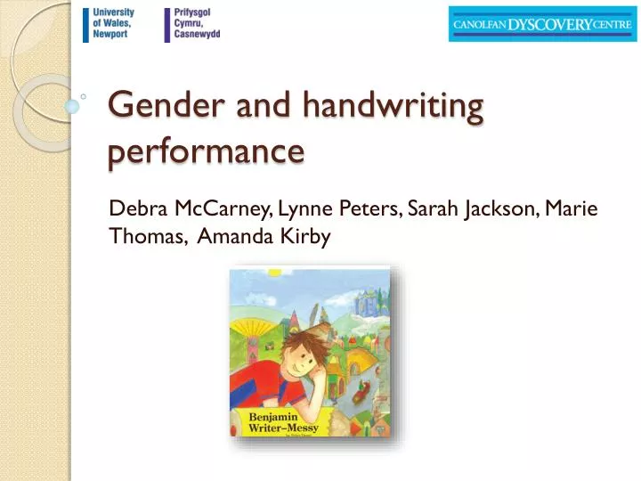 gender and handwriting performance