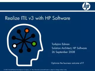 Realize ITIL v3 with HP Software