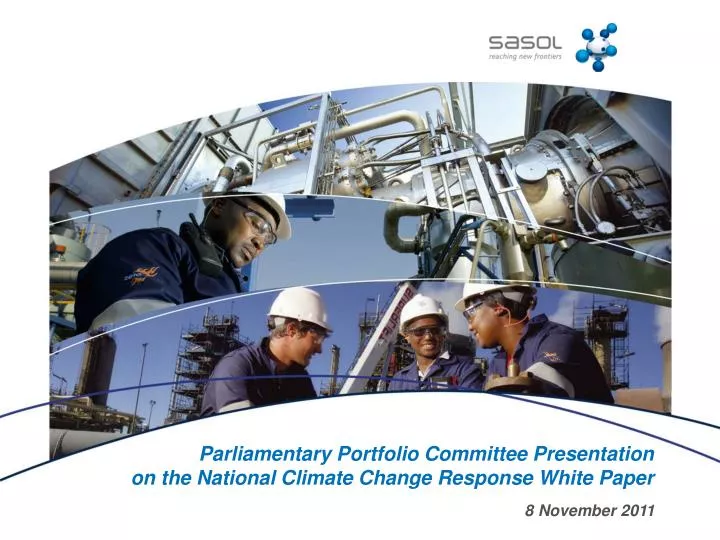parliamentary portfolio committee presentation on the national climate change response white paper