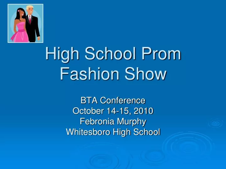 high school prom fashion show
