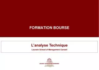 formation bourse