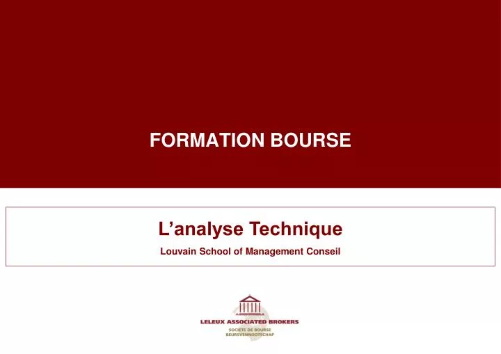 formation bourse