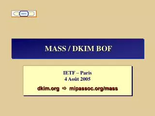 mass dkim bof