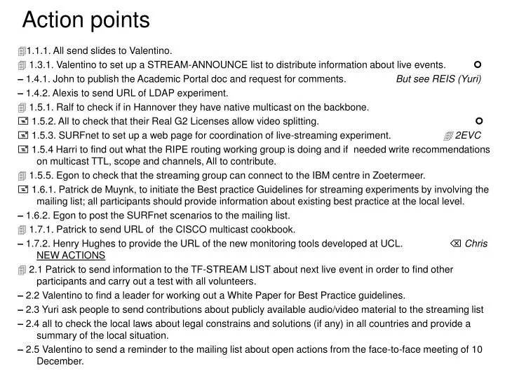 action points