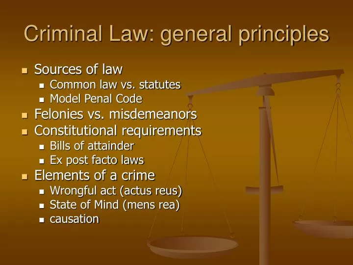 criminal law general principles