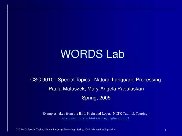words lab