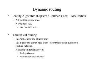 dynamic routing