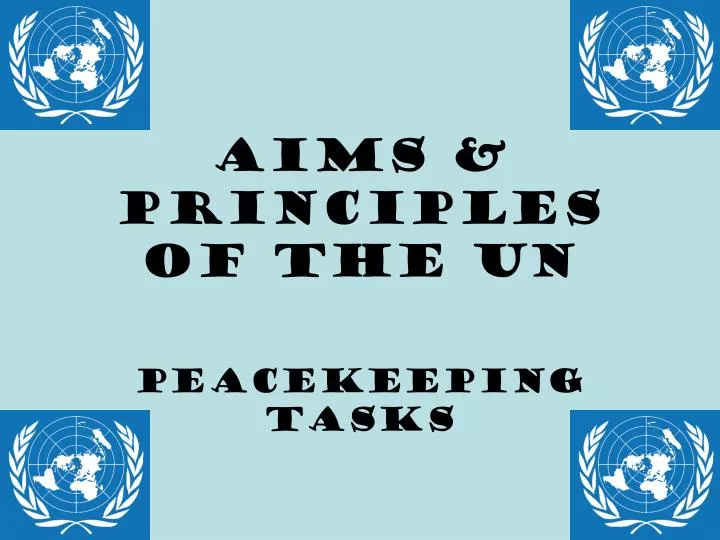 aims principles of the un