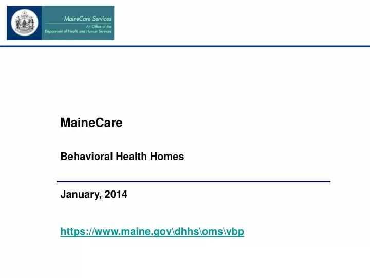 mainecare behavioral health homes