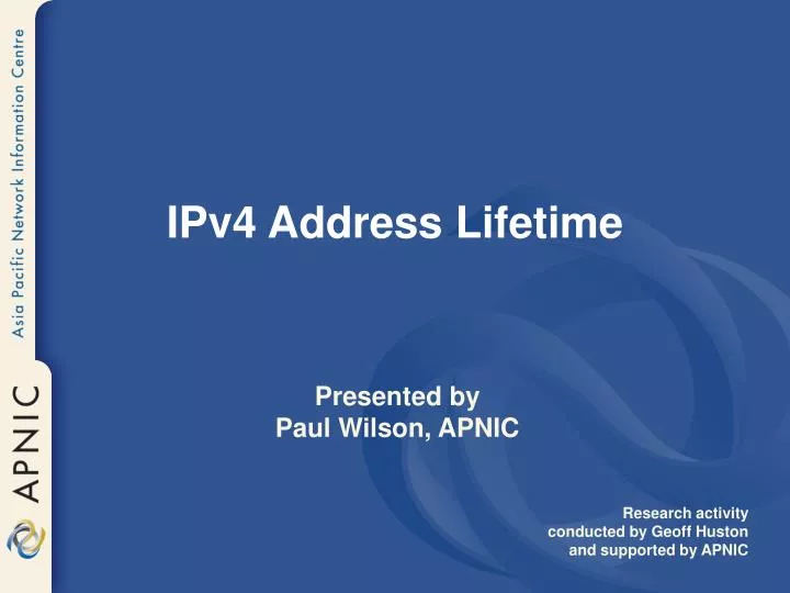 ipv4 address lifetime