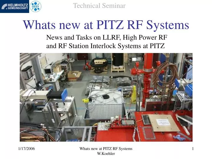 whats new at pitz rf systems