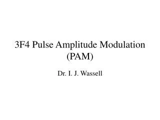 3f4 pulse amplitude modulation pam