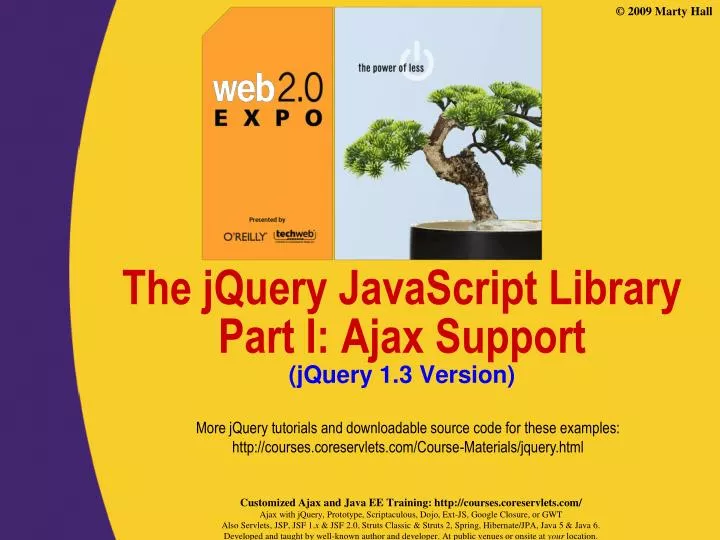 the jquery javascript library part i ajax support jquery 1 3 version