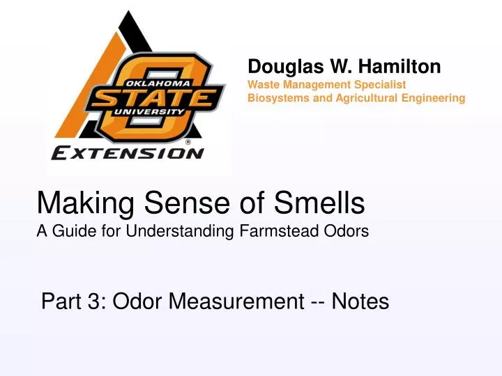 making sense of smells a guide for understanding farmstead odors