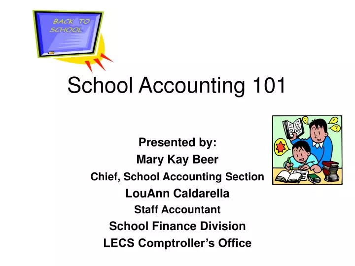 school accounting 101