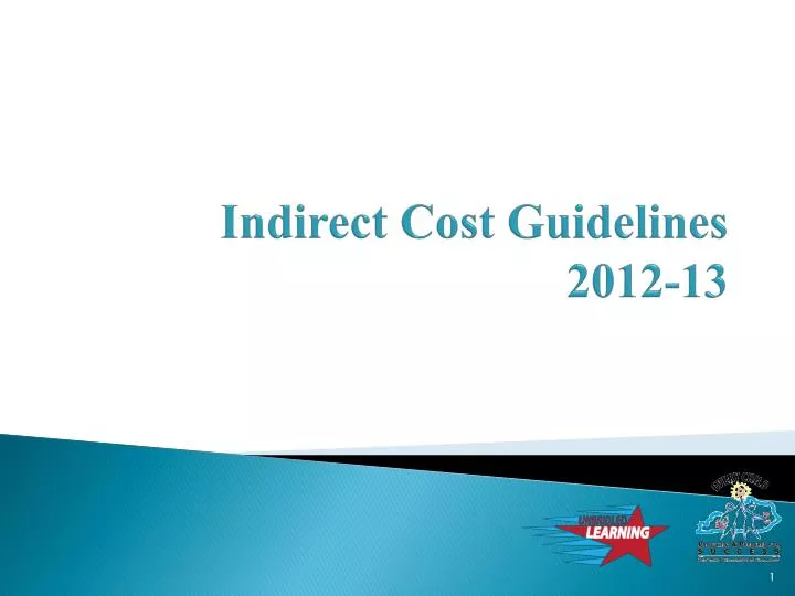 indirect cost guidelines 2012 13