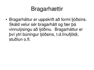 bragarh ttir