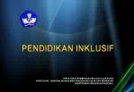PENDIDIKAN INKLUSIF - slide 1