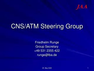 CNS/ATM Steering Group