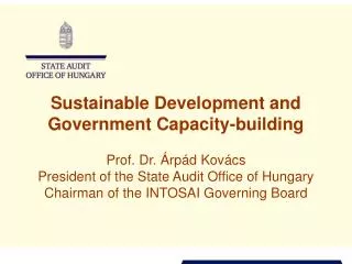 Sustainable Development and Government Capacity-building