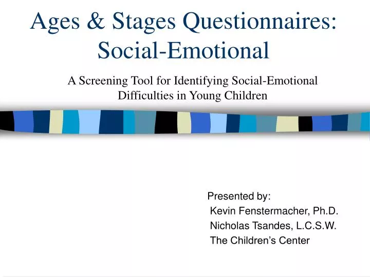 ages stages questionnaires social emotional