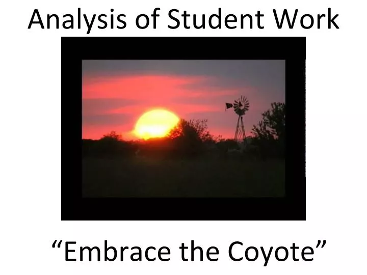 embrace the coyote