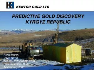 PREDICTIVE GOLD DISCOVERY KYRGYZ REPUBLIC