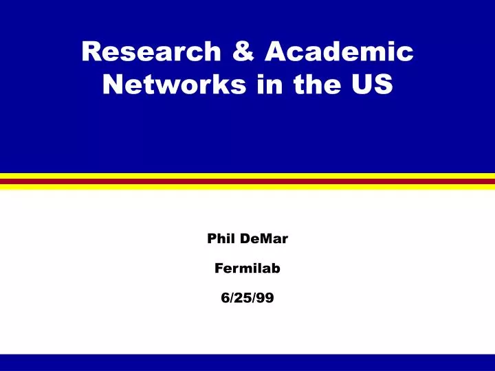 research academic networks in the us