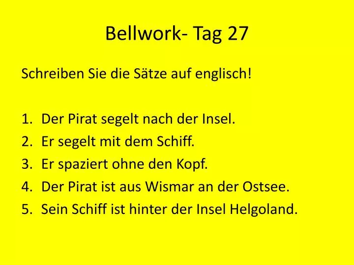bellwork tag 27