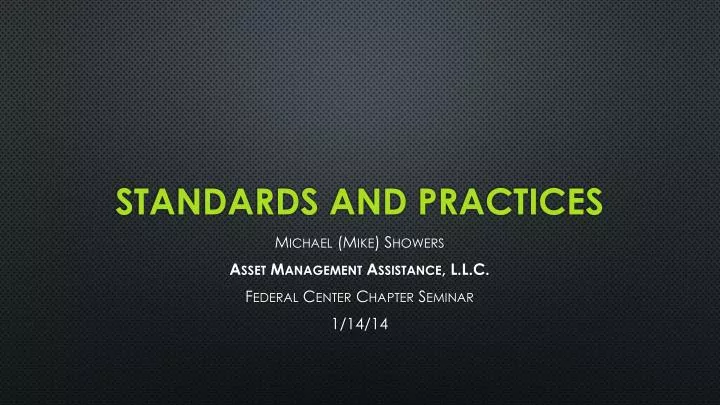 standards and practices