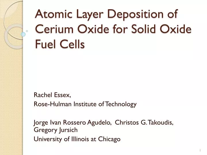atomic layer deposition of cerium oxide for solid oxide f uel c ells