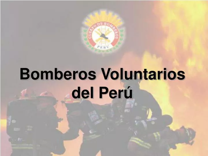 bomberos voluntarios del per