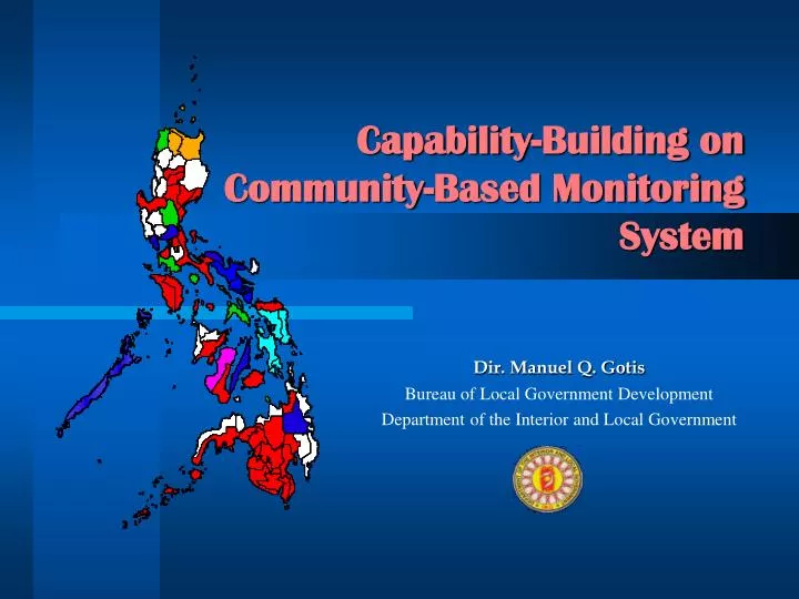 capability building on community based monitoring system
