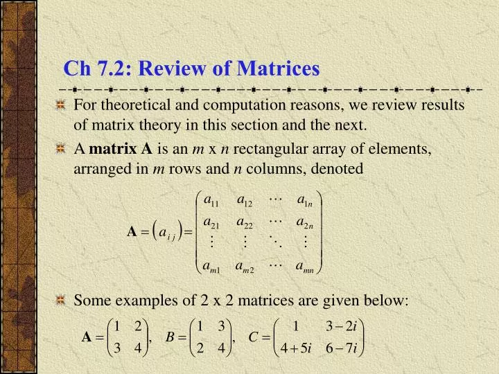 ch 7 2 review of matrices
