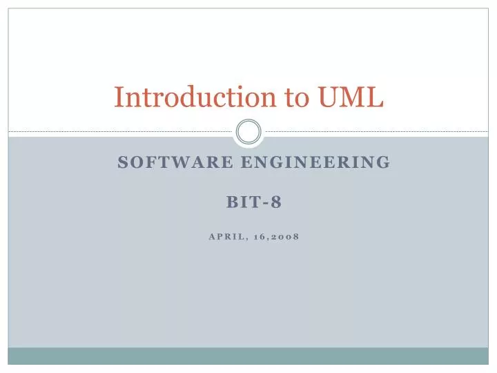 introduction to uml