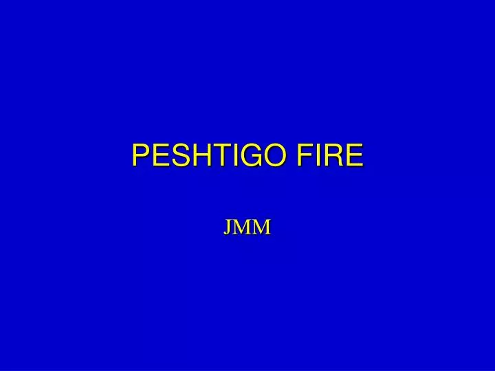 peshtigo fire
