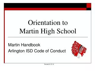 Orientation to Martin High School